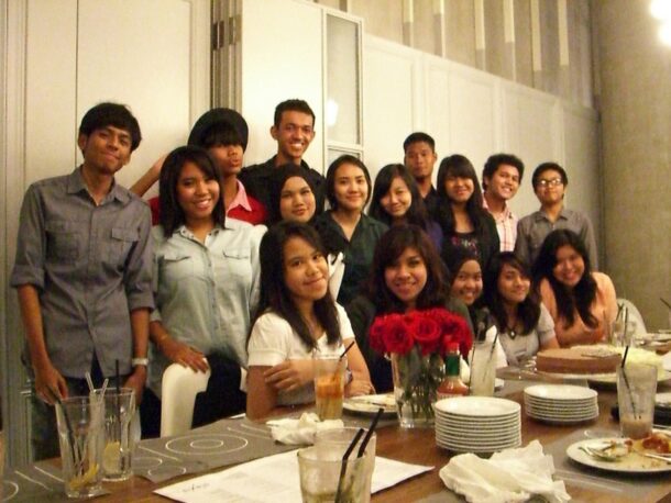 Nurlyn and her family and friends having a ball at Alexis