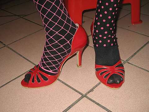 Stockings and open-toes are a no-no!