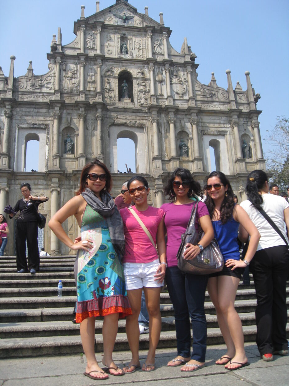 All that's left of this church is the facade