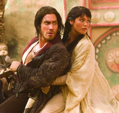 A scene from Prince of Persia where Gemma Arterton was looking a bit more exotic than she is in person.