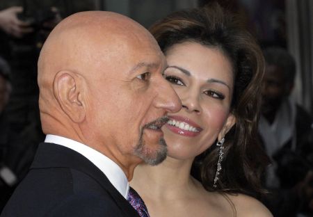 Do you see the head attached to that nose?? That's Sir Ben Kingsley and his wife, btw.