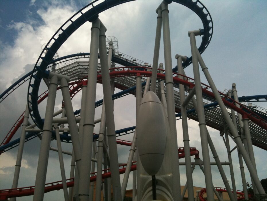 The terrifying-looking Battlestar Galactica ride
