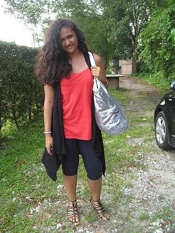 Ranessa Jacyntha dressed in Cotton On product from head to ... ankle.