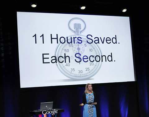 Google claims that it will save about 2.5 seconds off every search, 11 hours of human time every second, and 350 million hours of user time every year!