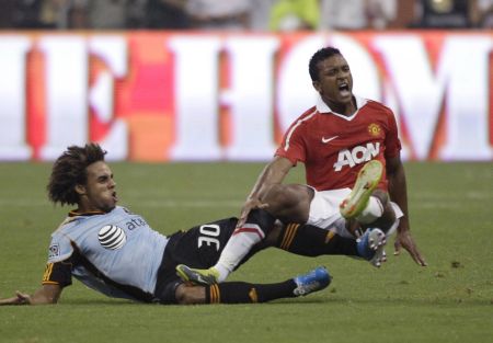 Nani hasn't looked like he fancies the physical side of the Premier League.