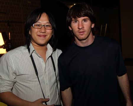 Me and the new FIFA Player of the Year =P This ain't a Ryan Babel-style photoshop, btw...