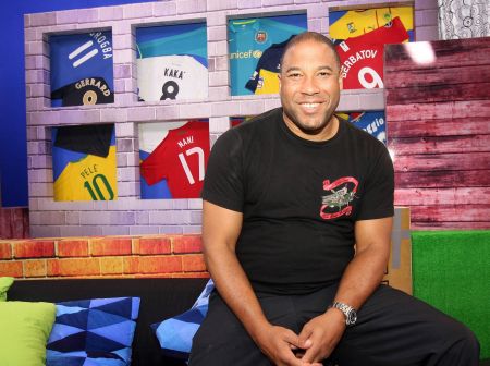 Barnes on the set of Football Overload in Petaling Jaya, Selangor, where we had our interview.