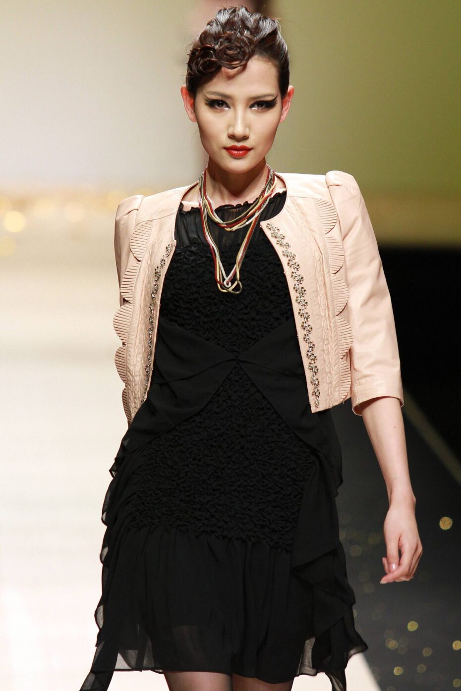 Chinese fashion house Dunnu's autumn/winter 2011-2012 collection at the China Fashion Week in Beijing.