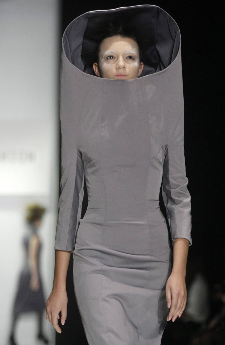 Russian designer Mariya Tsuman's creation shown during Moscow Fashion Week