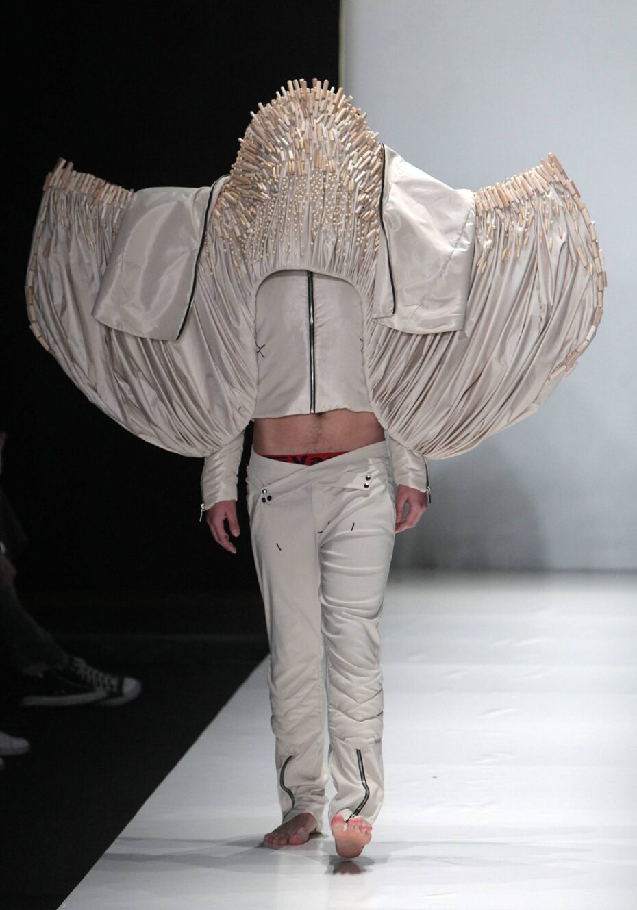 A creation by Young Designers Collective Show at the Mercedes-Benz Fashion Week Russia.