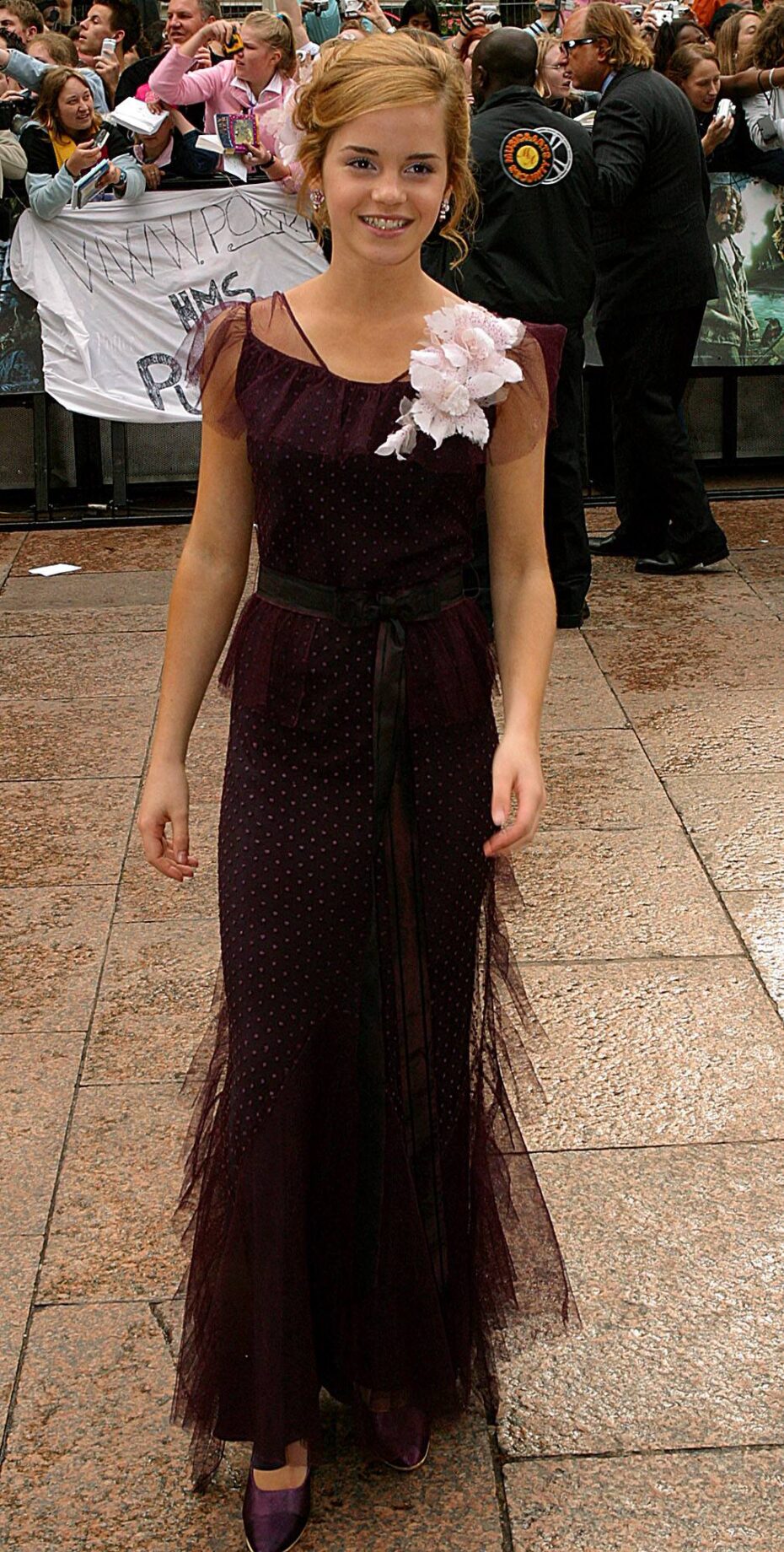 In 2004, at the UK premiere of 'Harry Potter and the Prisoner of Azkaban' in London