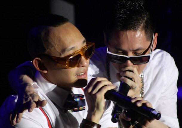 Prohgress (left) and Kev Nish performing at KL Live