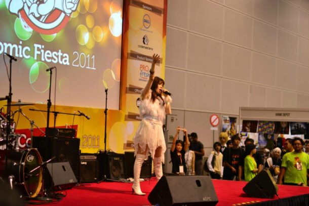 Popular Japanese artiste Ceui was also at the Comic Fiesta, where she performed some of her hits that have been featured in anime programmes before.