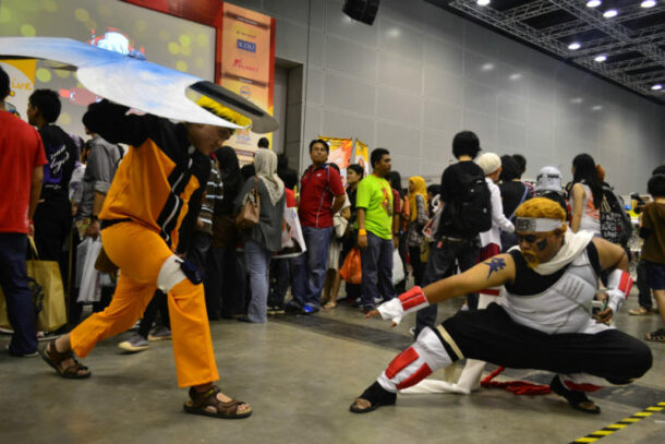 Some anime and manga fans came to the event dressed as their favourite characters