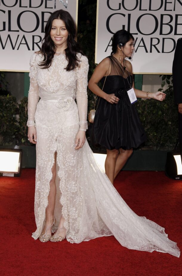 Jessica Biel in Elie Saab