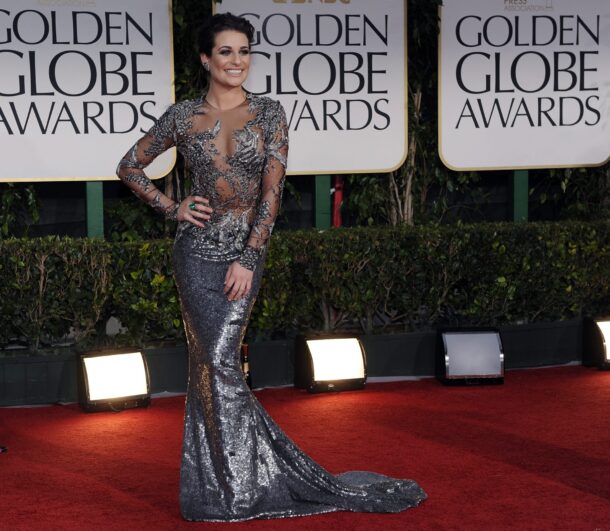 Lea Michele in Marchesa