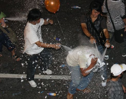 Partying into the New Year * Going wild *