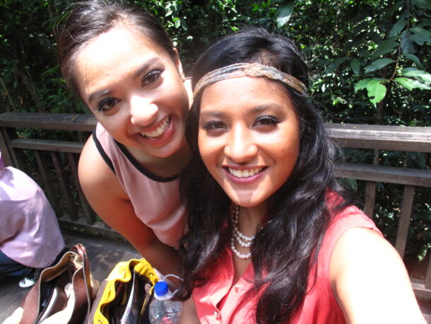 Diyana (lleft) and Nadzirah