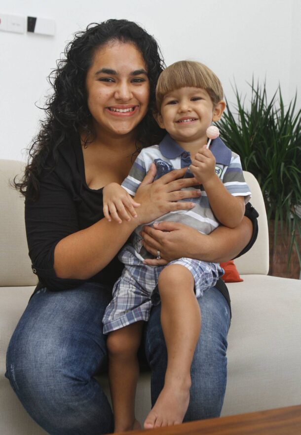 Stephanie Prabaharan had her son Lucas