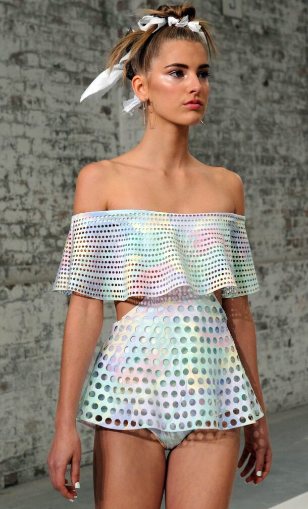 Baring your shoulders in tops and dresses is the in thing at the moment.