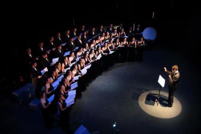 The Dithyrambic Singers in action at KLPac recently.