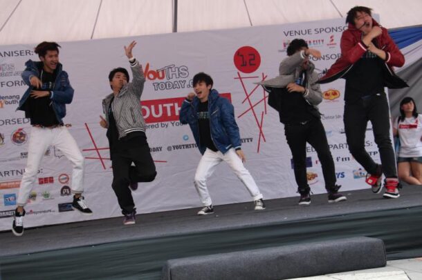 One of the crews dancing during the SONY National Kpop Showdown.