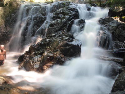 Running water turns into silk like cloth when shot at slow shutter speed.