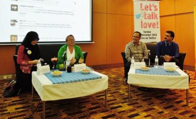 From left: Nadiah, Belmonte, Sabri and Harjeet at the Children 4 Change forum.