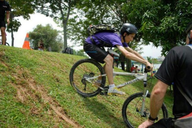 Mike Kong finds that mountain biking improves his focus and provides him with stronger mental endurance.