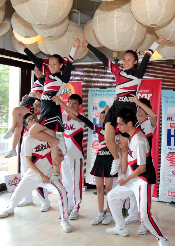 Last year's Co-Ed division Winner Zodiac performs a spectacular show at the launch.