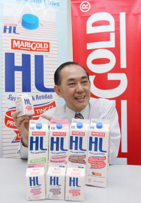 Michael Ong, deputy general manager of Marigold HL Milk