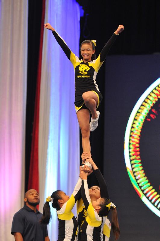 Team Malaysia performing at the ICU World Cheerleading Championships.