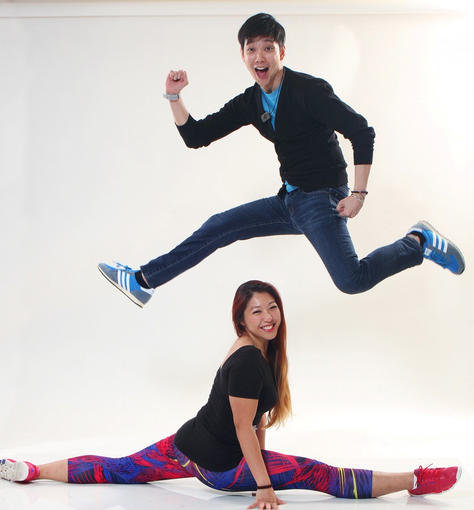 Red FM deejays - Jeremy Teo and Linora Low