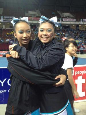 Tion Kai Xin (right)