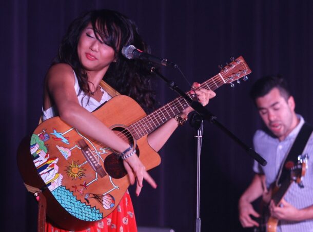 YouTube singer Clara C performing live in Malaysia