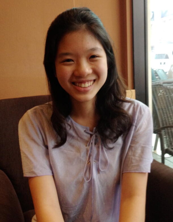 Eleasha Chew also keeps herself abreast of current affairs by reading the news online every week.