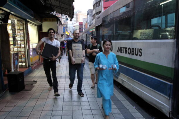 A group of friends started Keep the Change, running projects to provide with food and clothes for the homeless people.