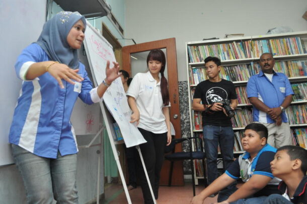Children at the workshop also learnt how the milk they drink is produced