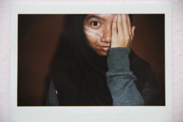 Najihatul's #RAGEAgainstBullying photo pledge. You can post yours on Instagram too! All you need is a plaster and a message.