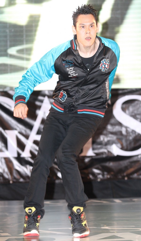 Judge Fellest Yan of the Royal Phantom Crew performing at the 6th Gastby Dance Competition at Sunway Pyramid ice skating rink