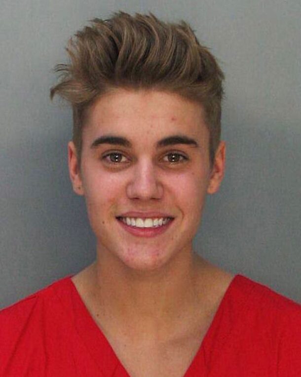Say cheese: This must be the prettiest mug shot in the history of mug shots.