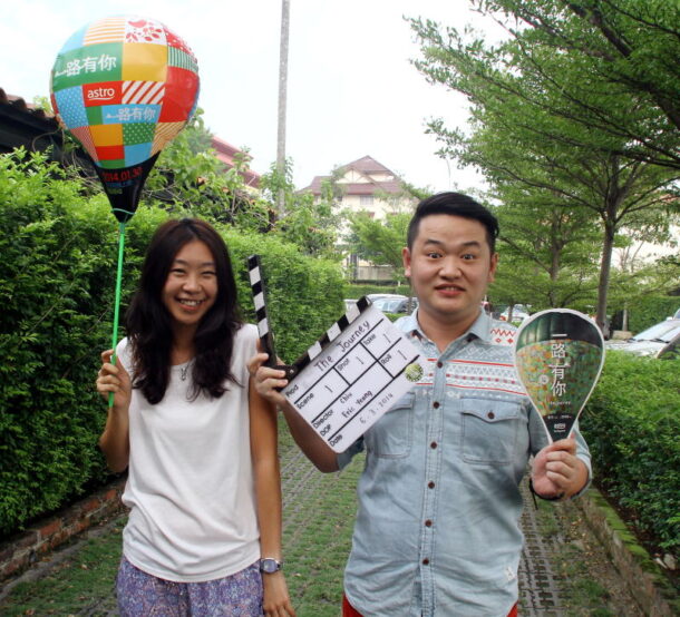 Dynamic duo: Location manager Chu Yew Miin (left) and production manager Edmond Teoh have worked with The Journey's director for his past two movies and this was the most challenging in terms of logistics.