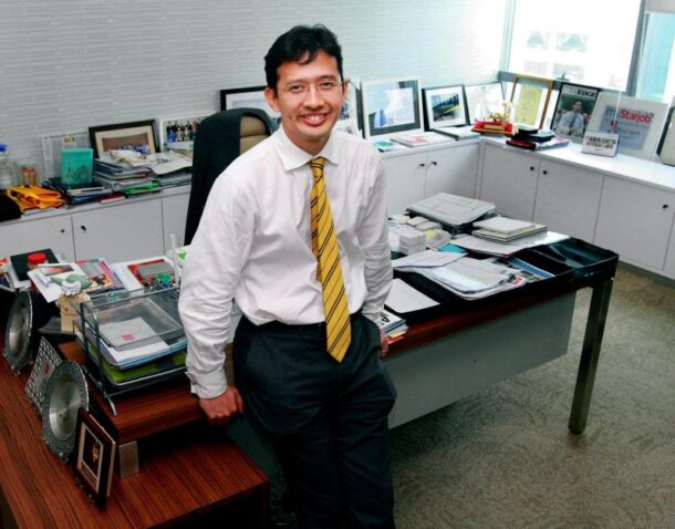 Johan's office at TalentCorp Malaysia, which he has furnished with plenty of geek culture references.