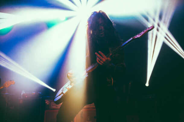 In the zone: One of Bob's photos from The Devil Wears Prada concert.