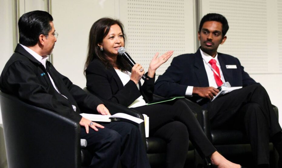 Eye on the future: Datin Paduka Marina Mahathir speaking about the social situation in years to come.