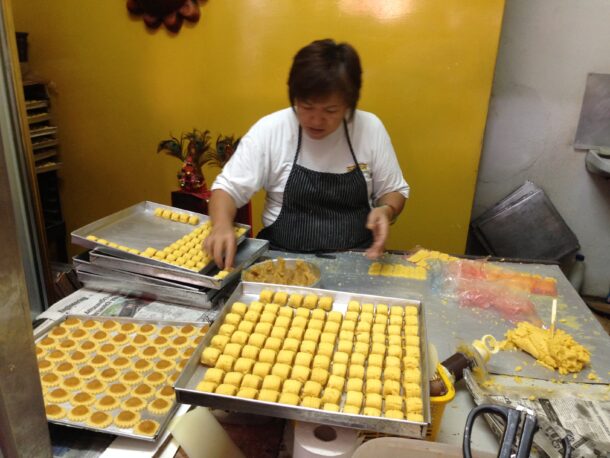 Owner of Madam Goh Nyonya Pineapple Tarts House, Goh Kiat Ka, has been selling handmade pineapple tarts for the past 14 years.