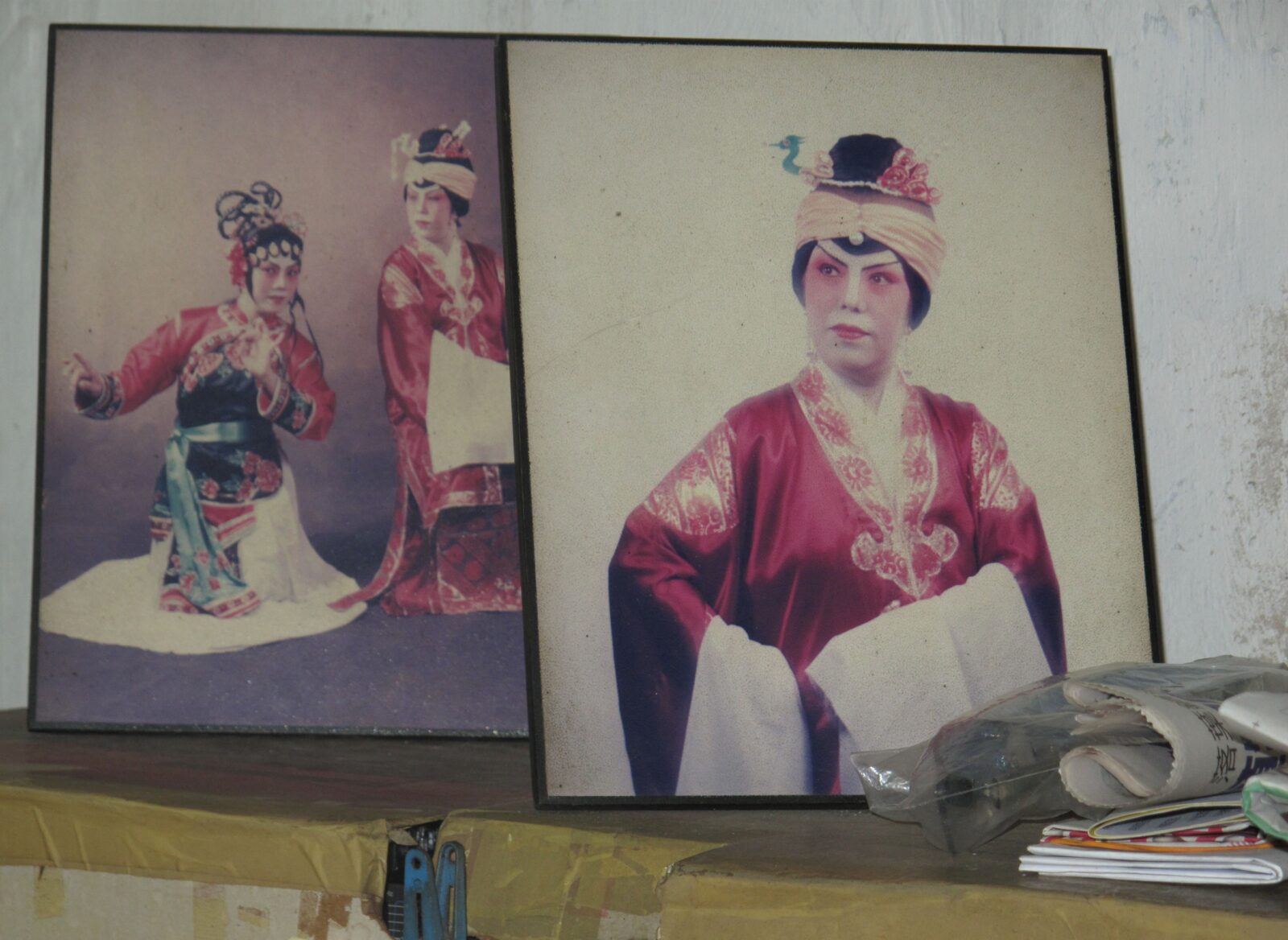 Photos of Kan Yuan Lin during her days as a Chinese opera singer. Though she never became a full-time performer, as she had her tailoring business to take care of, she still managed to record a CD and tour Kuala Lumpur and Singapore.