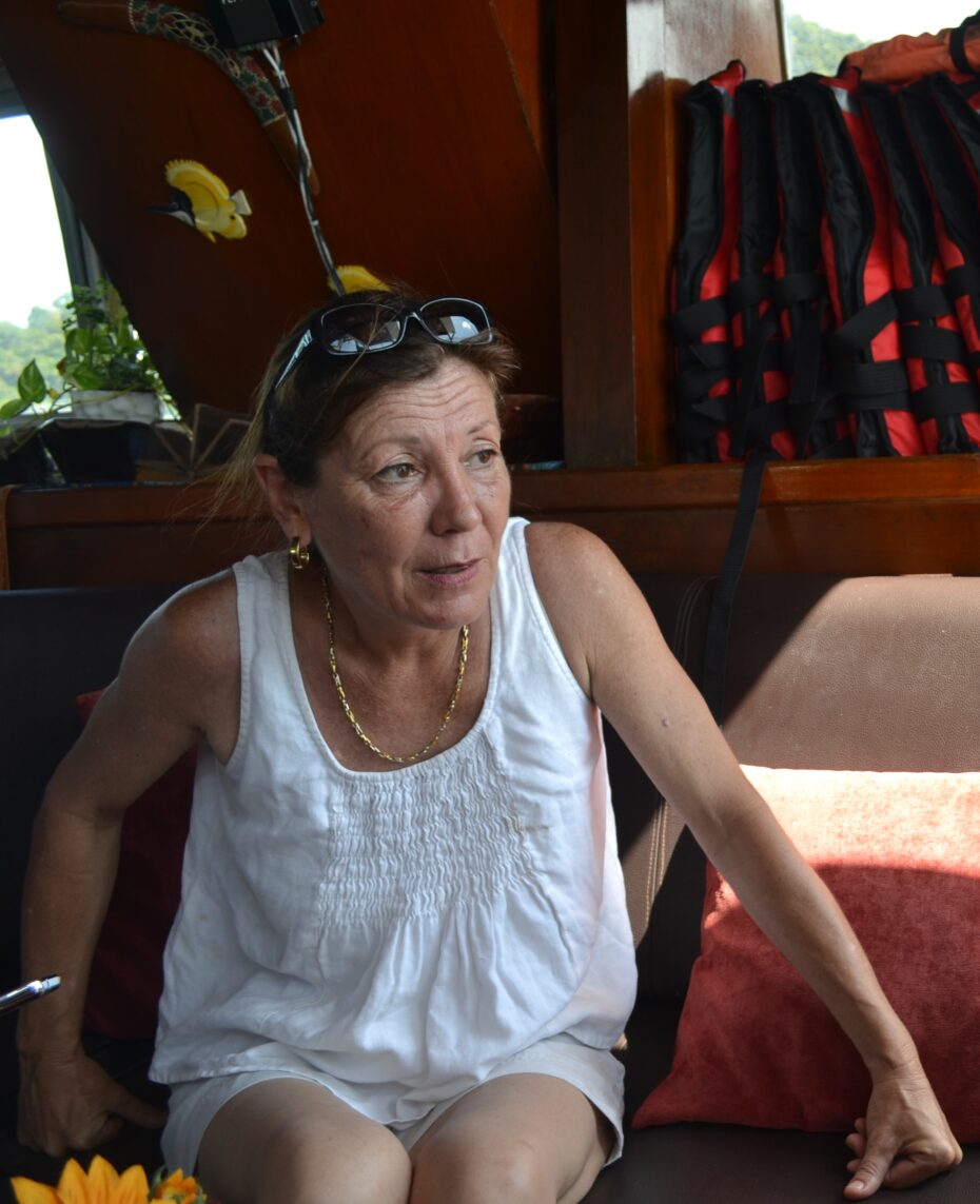 Felicitias Koppers from Germany works part time as an on-board medical officers for Tropical Charter.