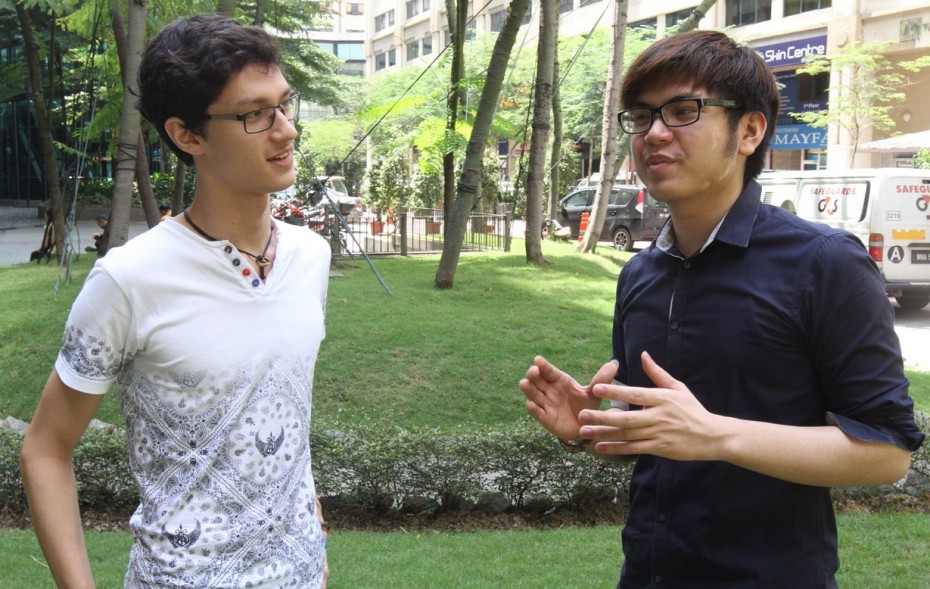 Lii (left) and Panda admit that a lot of hard work is required to improve their synergy as shoutcasters, including hours of practice and research.