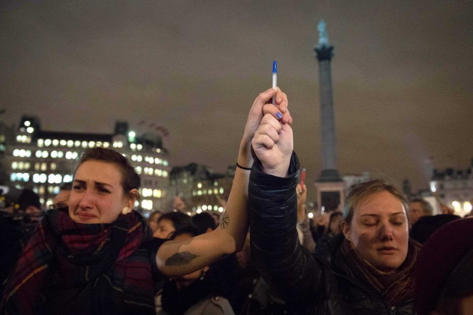Trafalgar Square, London.